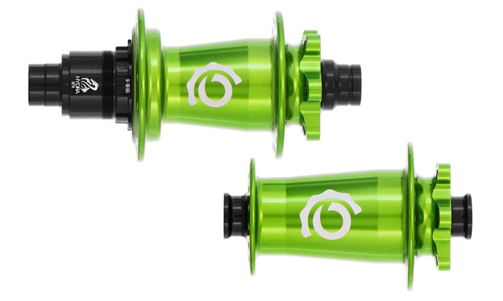 Industry Nine Hydra 32H ISO 6 Bolt Boost Hubset Lime